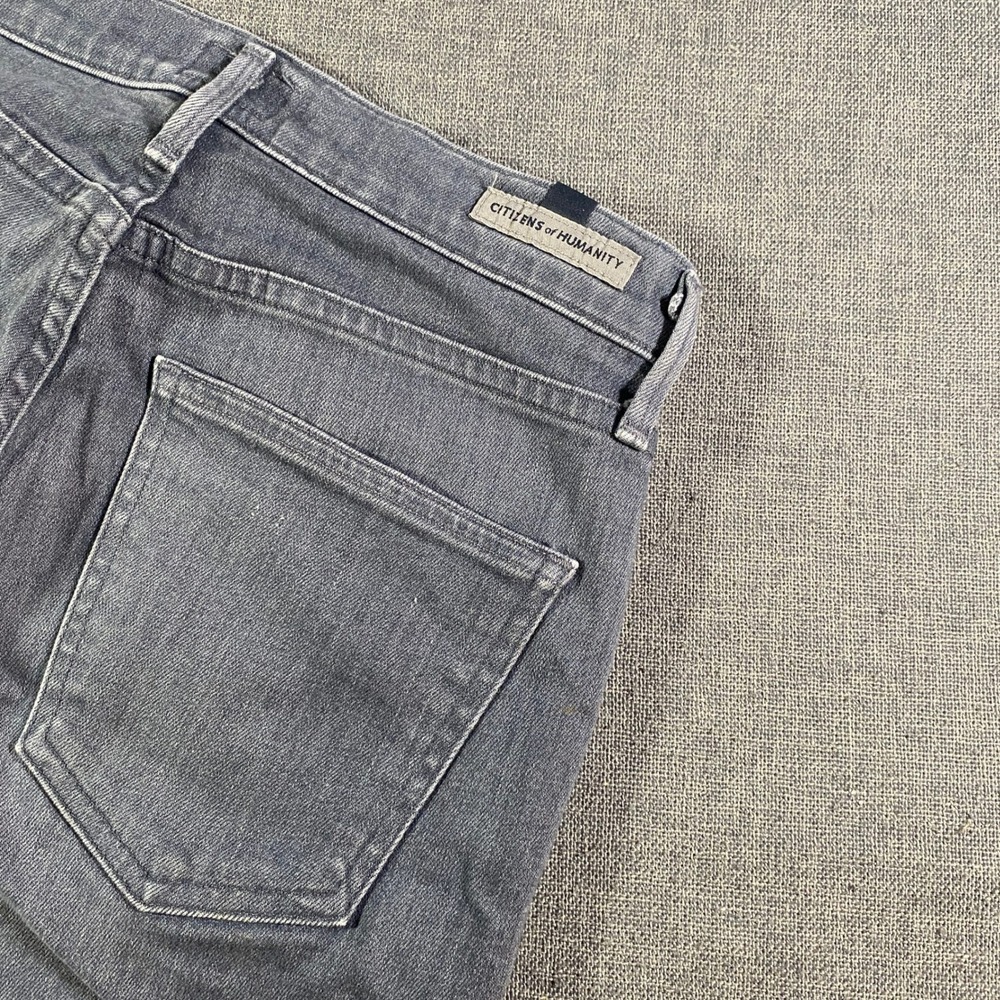 Citizens of Humanity Rocket Crop High Rise Skinny Jeans Women's Size 25 Gray